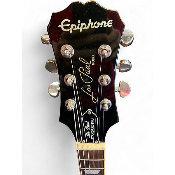 Used Epiphone Les Paul Standard Plus Top Pro Honey Burst Solid Body Electric Guitar