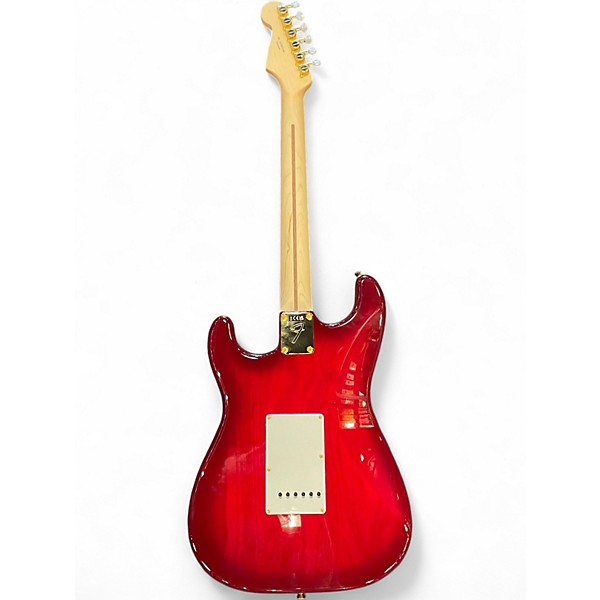 Used Fender Richie Kotzen Signature Stratocaster Transparent Red Solid Body Electric Guitar