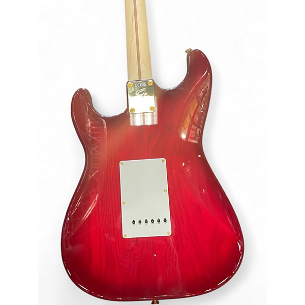 Used Fender Richie Kotzen Signature Stratocaster Transparent Red Solid Body Electric Guitar
