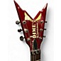 Used Dean Dime Razorback V Chrome Red Metallic Solid Body Electric Guitar