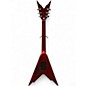 Used Dean Dime Razorback V Chrome Red Metallic Solid Body Electric Guitar