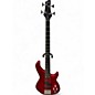 Used Donner DPJ-100 Candy Apple Red Electric Bass Guitar thumbnail