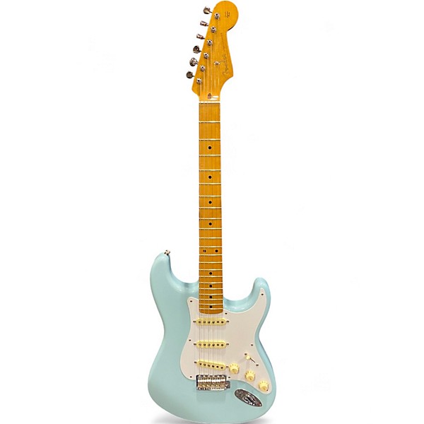 Used Fender Classic Series '50s Stratocaster Daphne Blue Solid Body Electric Guitar