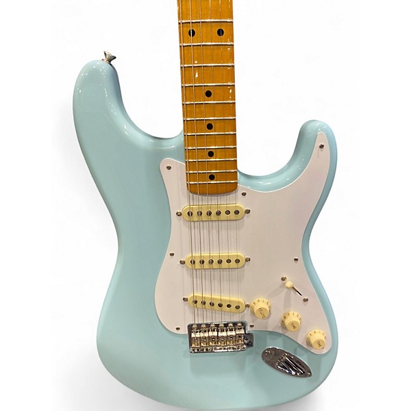 Used Fender Classic Series '50s Stratocaster Daphne Blue Solid Body Electric Guitar