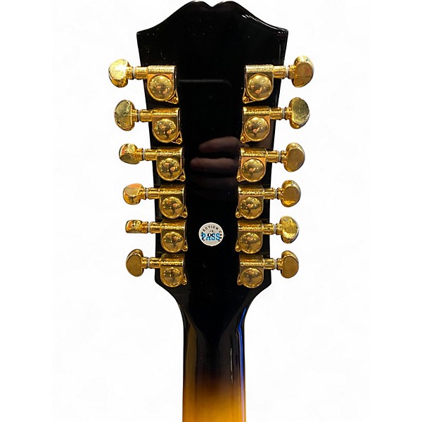 Used Epiphone J-200 2 Color Sunburst 12 String Acoustic Guitar