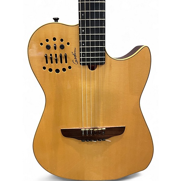 Used Godin Modded Multiac Nylon SA Natural Classical Acoustic Electric Guitar