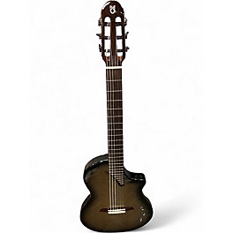 Used Martinez Hispania Transacoustic Trans Black Classical Acoustic Electric Guitar