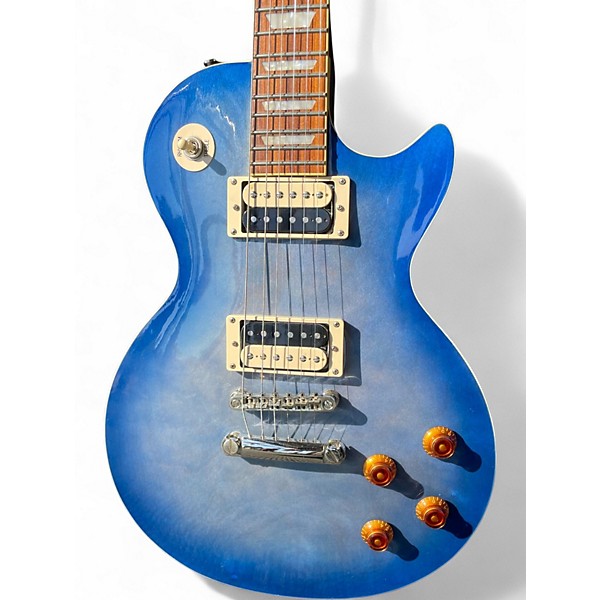 Used Epiphone LES PAUL TRAD PRO 3 Blue Solid Body Electric Guitar