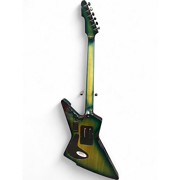 Used Schecter Guitar Research E-1 FRS Green Burst Solid Body Electric Guitar
