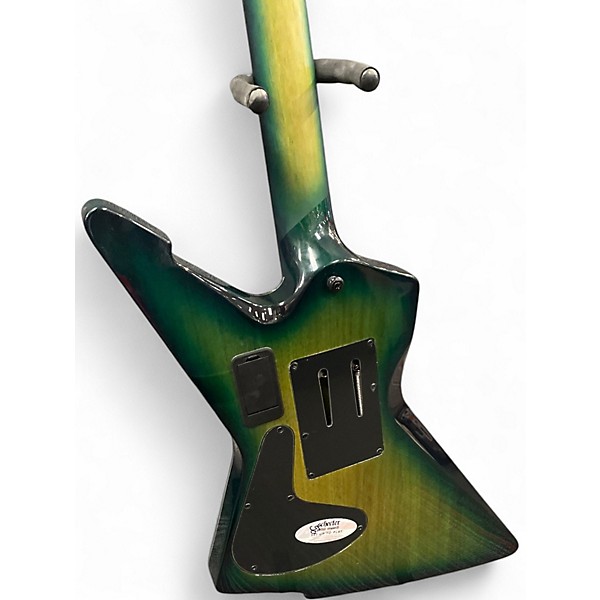 Used Schecter Guitar Research E-1 FRS Green Burst Solid Body Electric Guitar