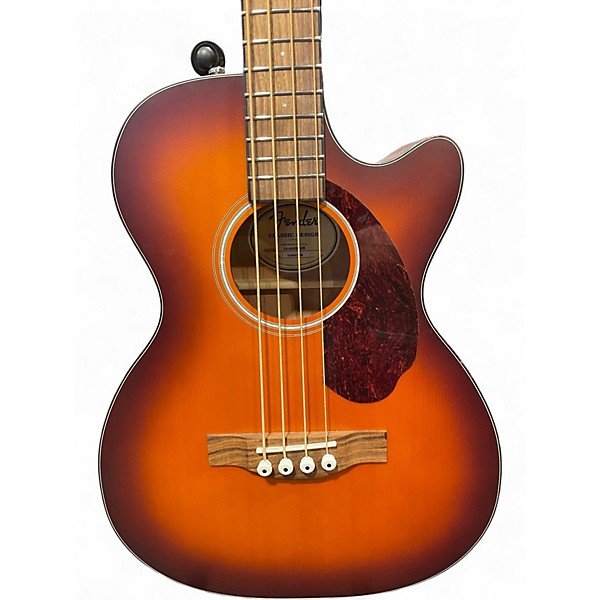 Used 2025 Fender CB60SCEACB 2 Color Sunburst Acoustic Bass Guitar