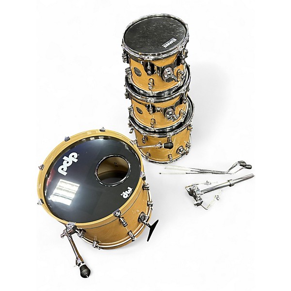 Used PDP by DW 4 Piece Concept Series Natural Drum Kit