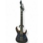 Used Dzilie 7 STRING Trans Blue Solid Body Electric Guitar thumbnail