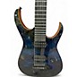 Used Dzilie 7 STRING Trans Blue Solid Body Electric Guitar