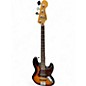 Used Squier Vintage Modified Jazz Bass 3 Tone Sunburst Electric Bass Guitar thumbnail