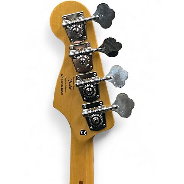 Used Squier Vintage Modified Jazz Bass 3 Tone Sunburst Electric Bass Guitar