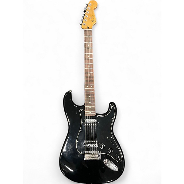 Used Fender Standard Stratocaster HH Black Solid Body Electric Guitar