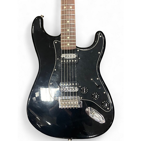 Used Fender Standard Stratocaster HH Black Solid Body Electric Guitar
