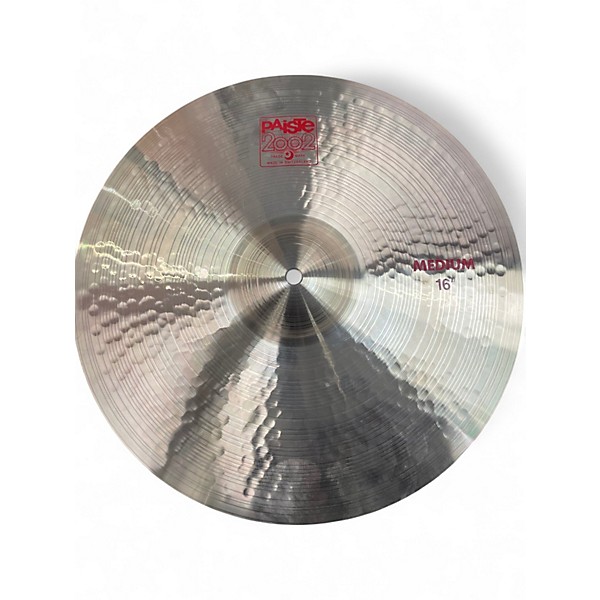 Used Paiste 16in 2002 Medium Crash Cymbal