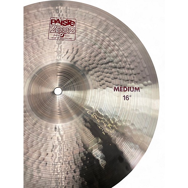 Used Paiste 16in 2002 Medium Crash Cymbal