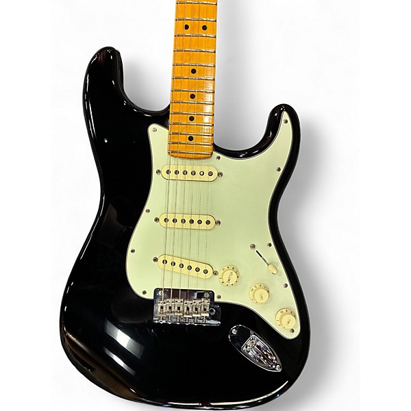 Used 2024 Fender American Professional II Stratocaster Black Solid Body Electric Guitar