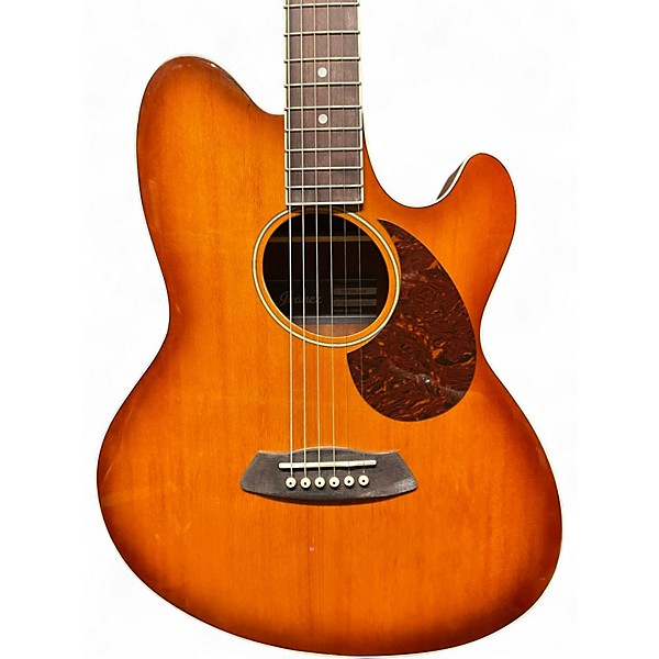 Used Ibanez TCY10E Talman Vintage Sunburst Acoustic Electric Guitar
