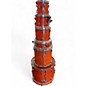 Used Pearl 6 Piece Export Orange Drum Kit thumbnail