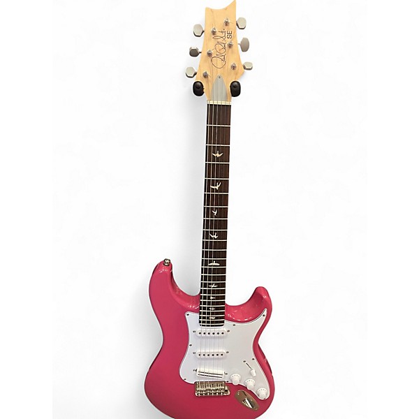 Used PRS SE Silver Sky red Solid Body Electric Guitar