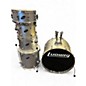 Used Ludwig 5 Piece Accent Combo Silver Drum Kit thumbnail
