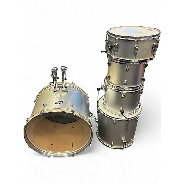Used Ludwig 5 Piece Accent Combo Silver Drum Kit