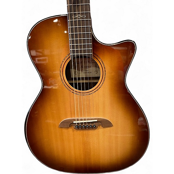 Used Alvarez AGE910 DELUXE BOURBAN BURST Acoustic Guitar