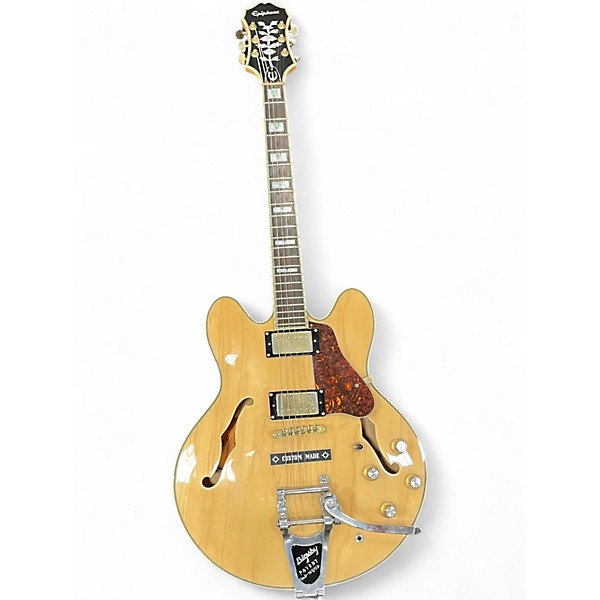Used Epiphone Sheraton Blonde Hollow Body Electric Guitar