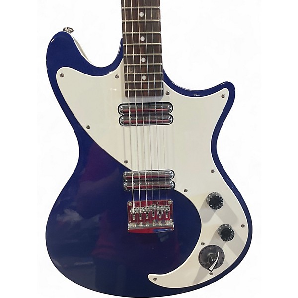 Used Schecter Guitar Research diamond series tsh-1 blue and white Solid Body Electric Guitar
