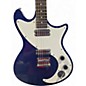 Used Schecter Guitar Research diamond series tsh-1 blue and white Solid Body Electric Guitar