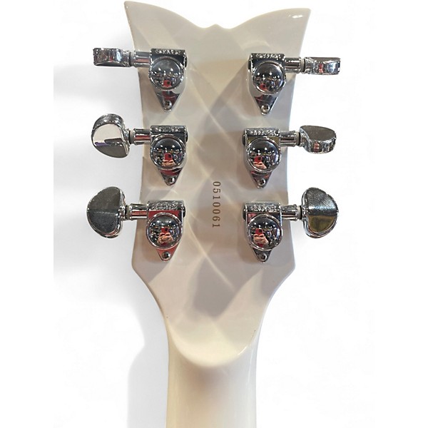 Used Schecter Guitar Research diamond series tsh-1 blue and white Solid Body Electric Guitar