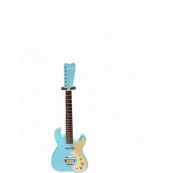 Used Silvertone 1449 Daphne Blue Solid Body Electric Guitar