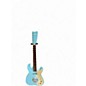 Used Silvertone 1449 Daphne Blue Solid Body Electric Guitar