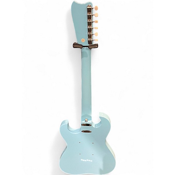 Used Silvertone 1449 Daphne Blue Solid Body Electric Guitar