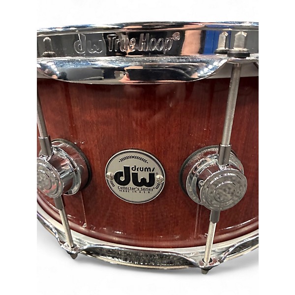 Used DW 6.5X14 Collector's Series Purple Heart VLT Purple Heart Drum