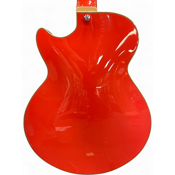 Used D'Angelico Premier Series SS Fiesta Red Hollow Body Electric Guitar