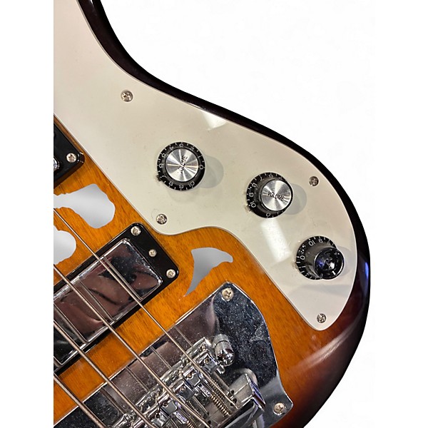 Used 2008 Ibanez Jet King JTKB200 Brown Sunburst Electric Bass Guitar