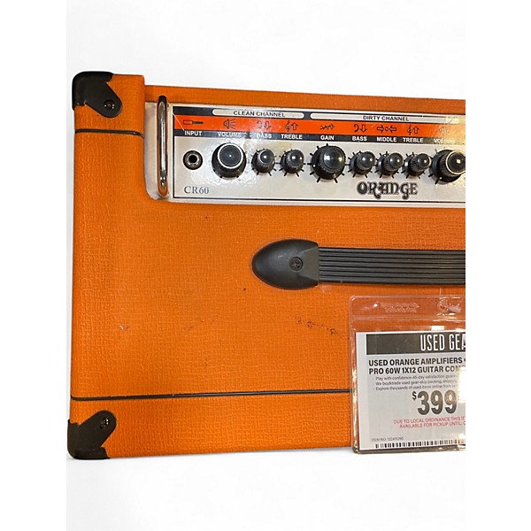 Used Orange Amplifiers CR60C Crush Pro 60W 1x12 Guitar Combo Amp