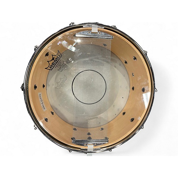 Used Pearl 6.5X14 Sensitone Maple Snare Natural Drum