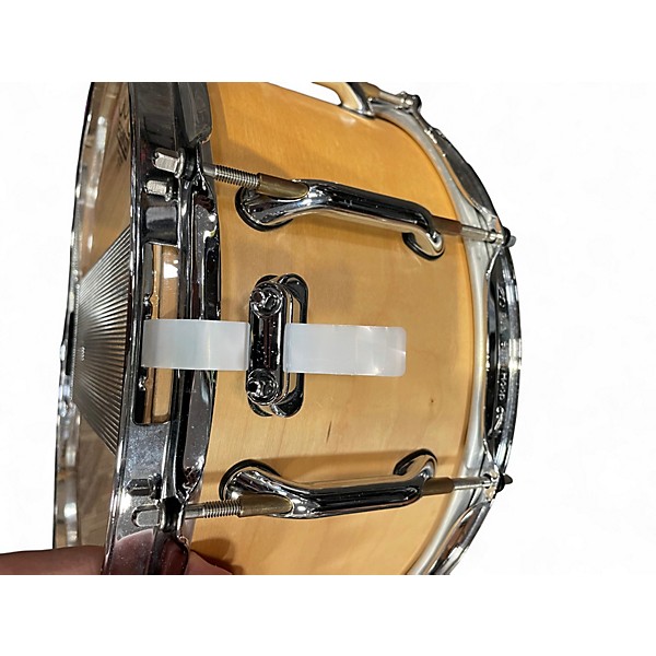 Used Pearl 6.5X14 Sensitone Maple Snare Natural Drum