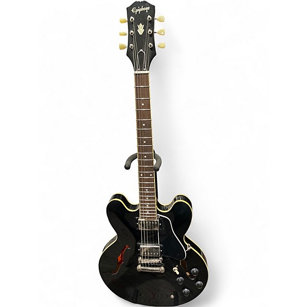 Used Epiphone ES335 Black Hollow Body Electric Guitar