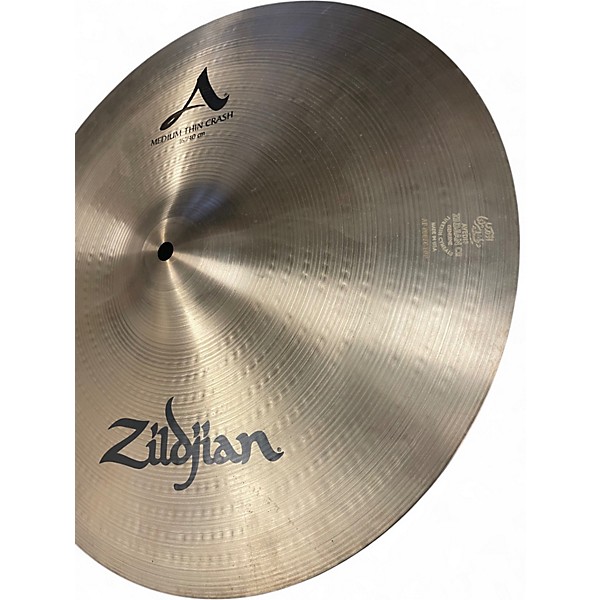 Used Zildjian 16in A Series Medium Thin Crash Cymbal