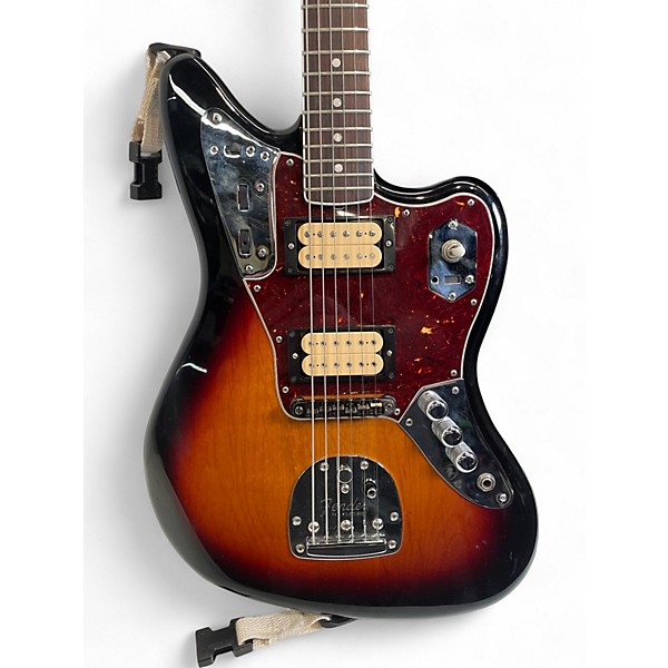 Used Fender Kurt Cobain Signature Jaguar 3 Color Sunburst Solid Body Electric Guitar