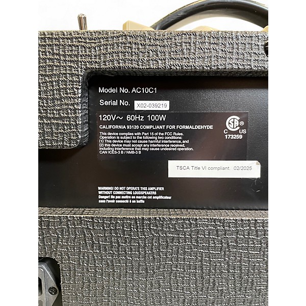 Used VOX AC10C1 10W 1x10 Tube Guitar Combo Amp