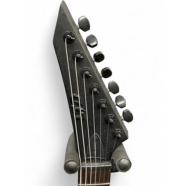 Used 2024 ESP LTD MH7 BLACK METAL Black Solid Body Electric Guitar
