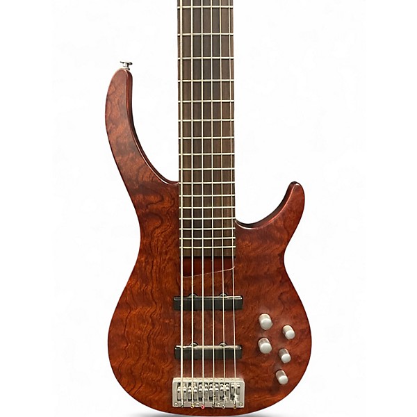 Used Rogue Ix406 Brown Electric Bass Guitar